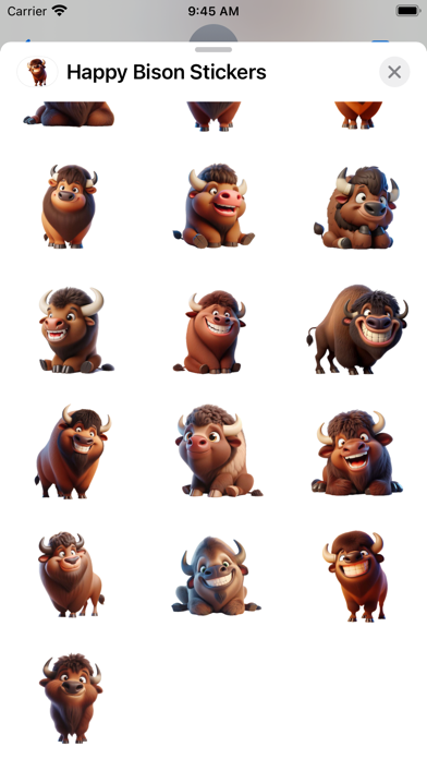 Screenshot #3 pour Happy Bison Stickers