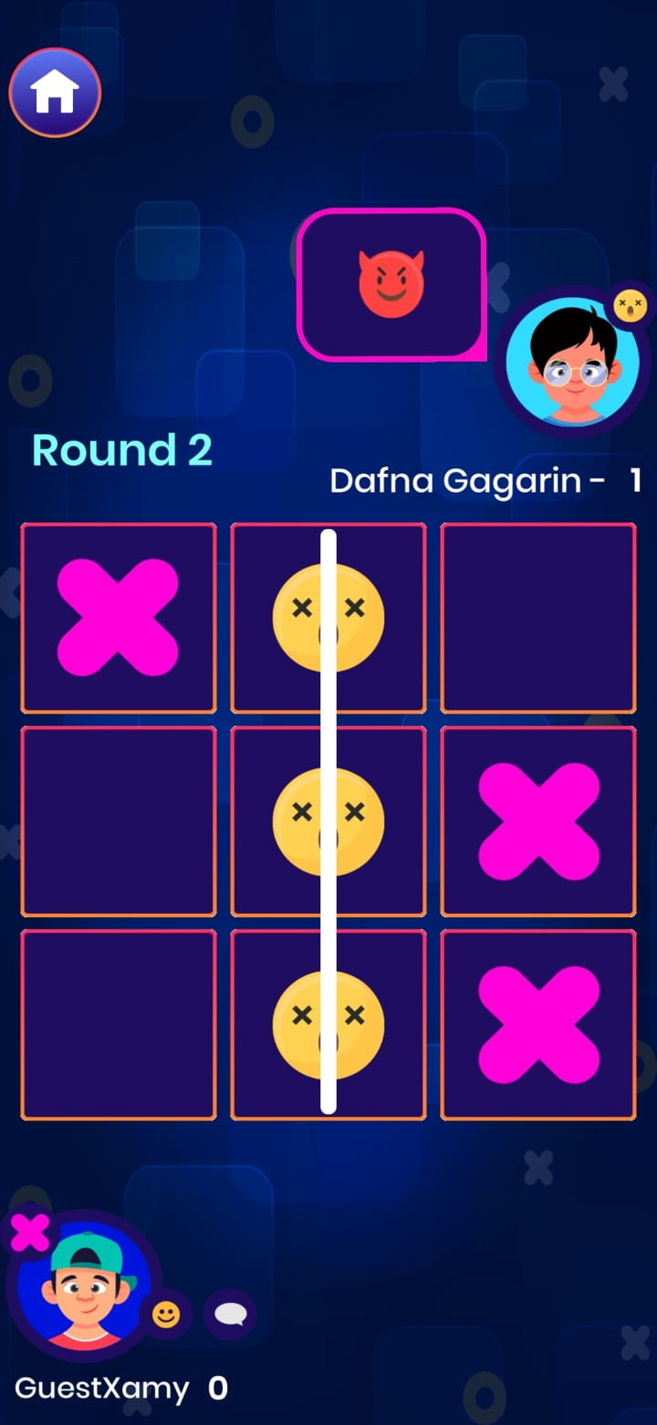 Tic Tac Toe Glow: 2 Player XO