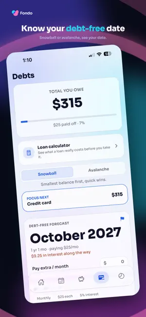 Fondo: Budget Planner & Money screenshot 4