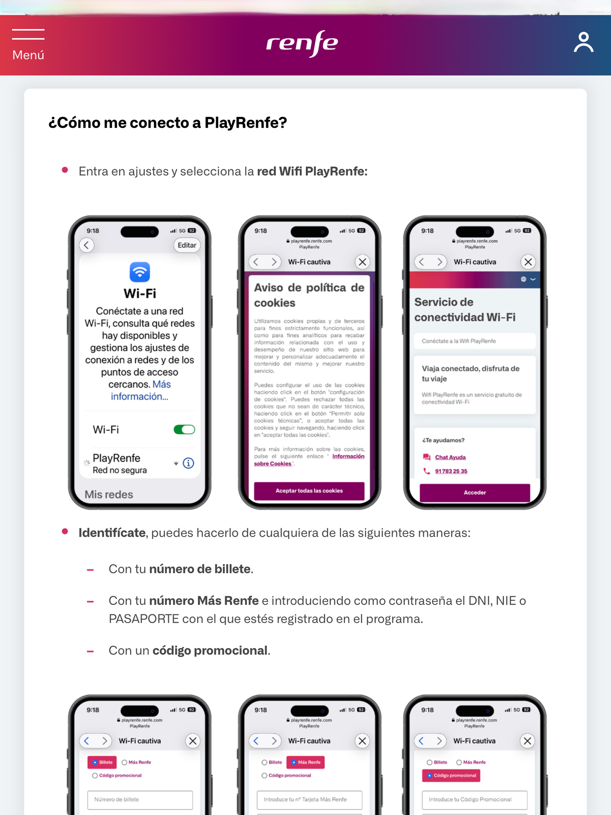 PlayRenfe screenshot 9
