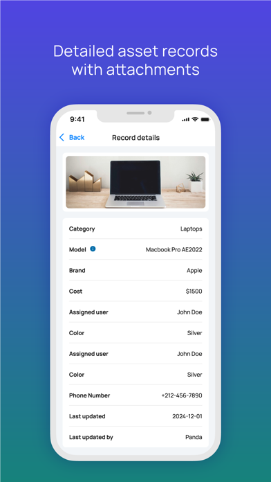 Screenshot #3 pour Asset Panda 2.0