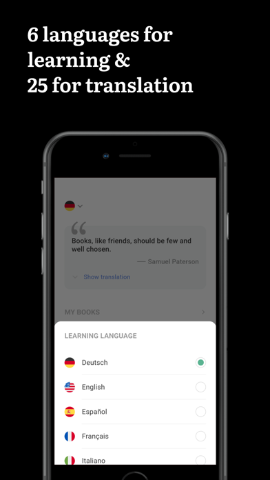 Linga: Read & Learn Languages iPhone screenshot 4 - Education app