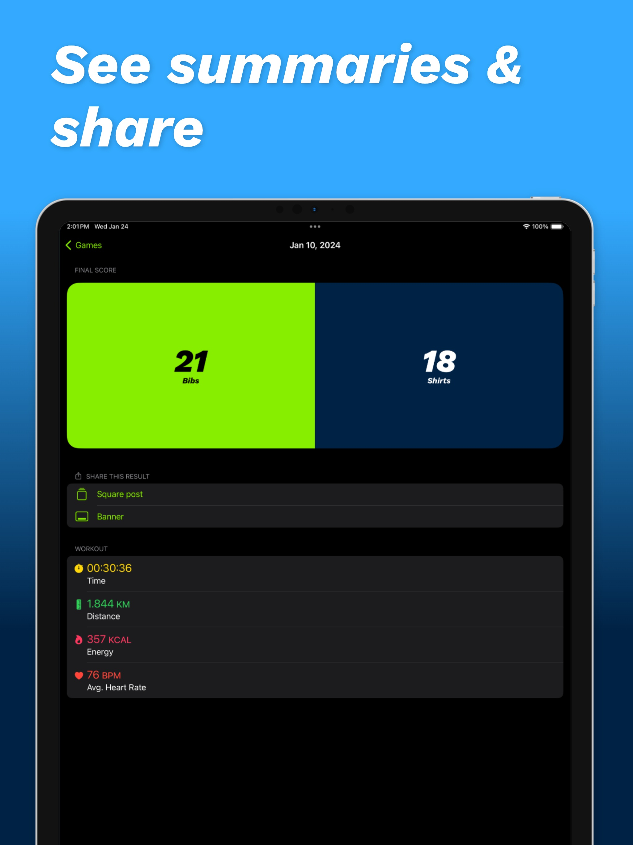 Huck - Ultimate Scoreboard
