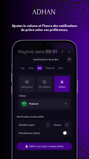 Capture d'écran de MAWAQIT - Horaires De Prière sur iPhone 7