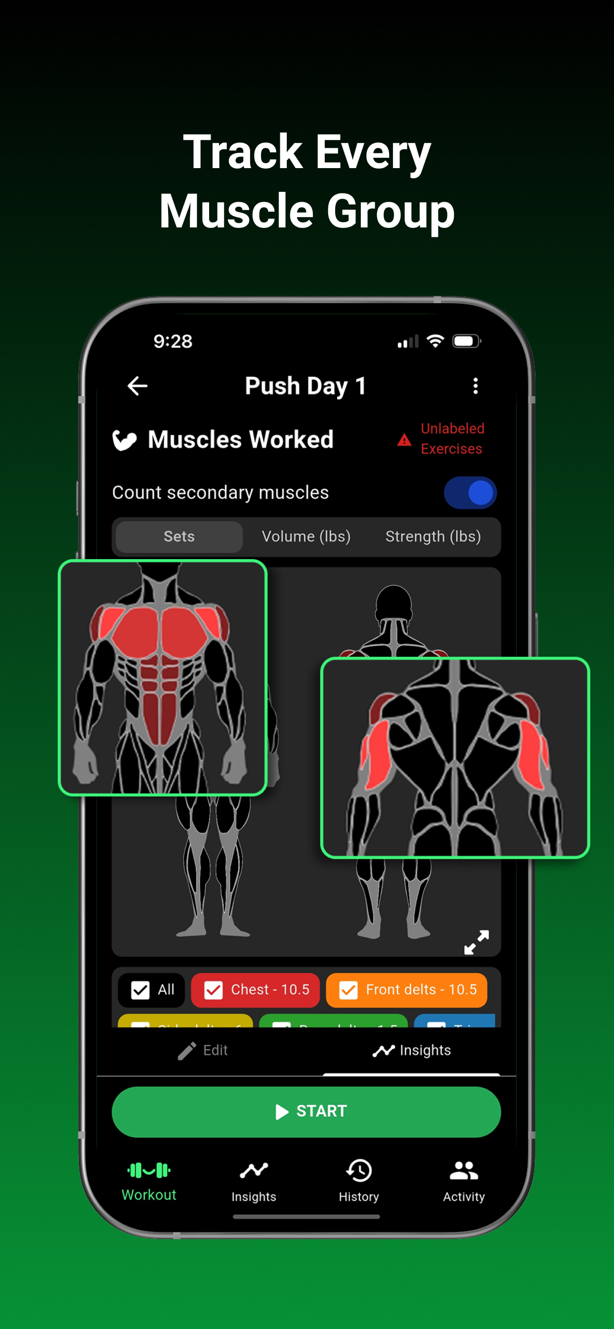 Grin&Gain: Gym Workout Tracker screenshot 5