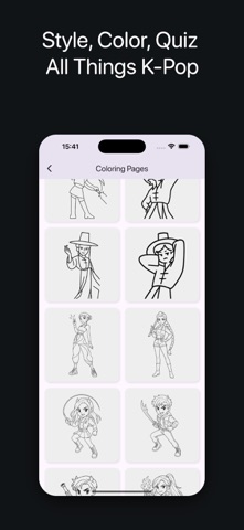 Kpop Quiz & Coloring Game のスクリーンショット