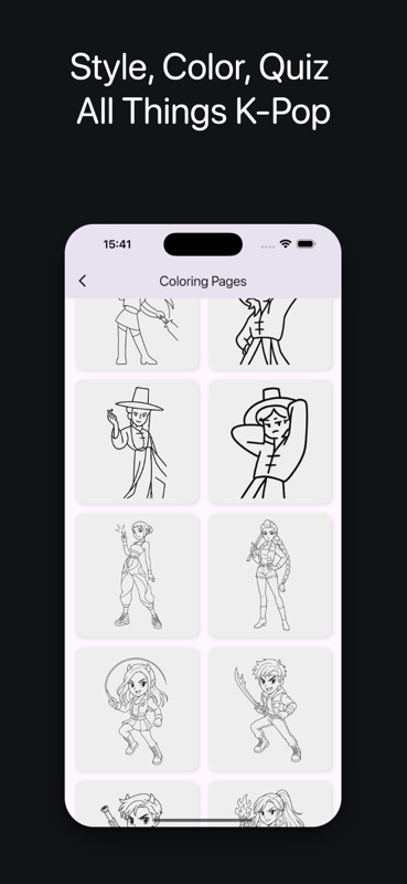Kpop Quiz & Coloring Game screenshot 3