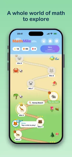 MathMile: Kids Math Adventure screenshot 1