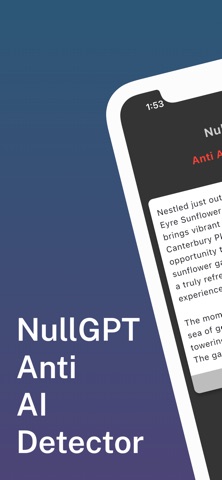 NullGPT - Anti AI Detector iPhone screenshot