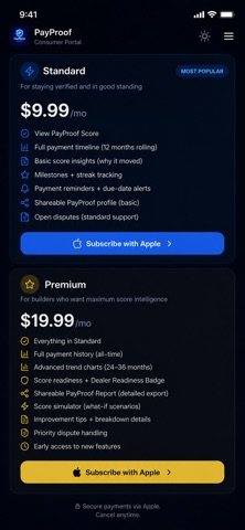 PayProof Inc screenshot