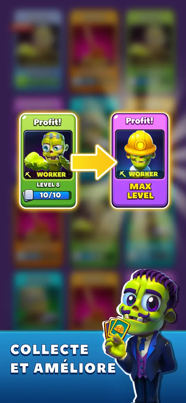 Idle Zombie Miner: Gold Tycoon iOS Mod IPA screenshot 5 - iOS game interface