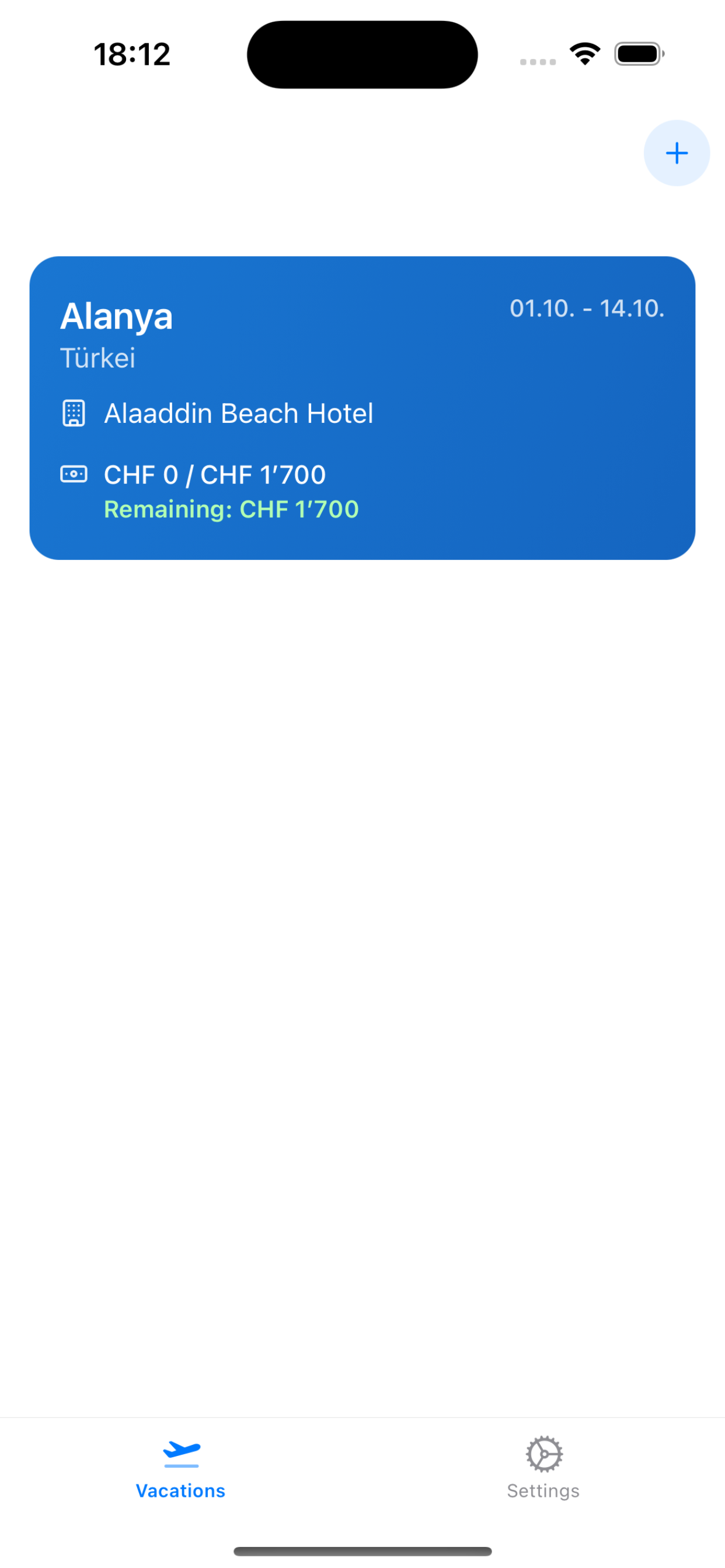 Offline Travel Budget