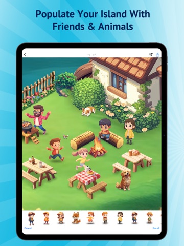Tiny Island: Decorate & Build iPad screenshot