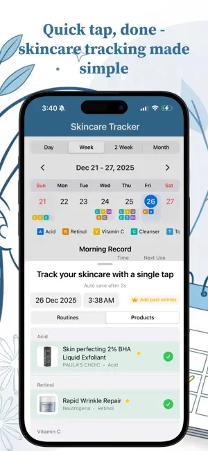 SkinLog: Easy Skincare Tracker screenshot 2