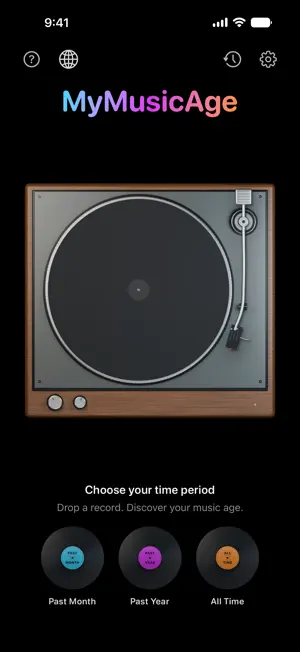 MyMusicAge screenshot 1
