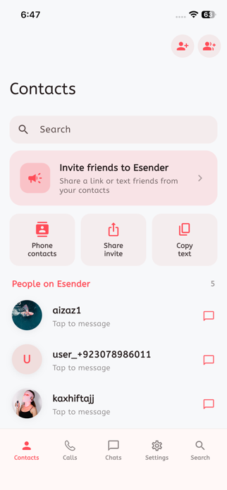 Esender Chat Screenshot 6 of 7
