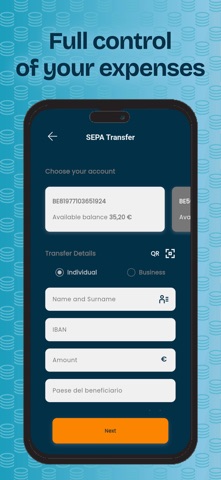 IperMoney. Business account iPhone screenshot