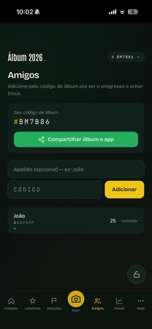 Scanner Figurinhas Álbum 2026 iPhone screenshot