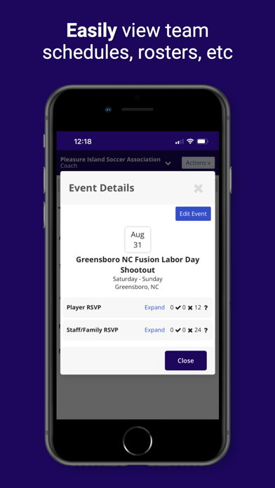 SportsBase - Sports Management Screenshot