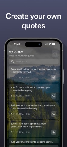 Motivational quotes screenshot