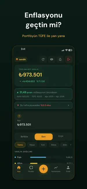 Sandık: Portföy & Hisse Takibi screenshot 1