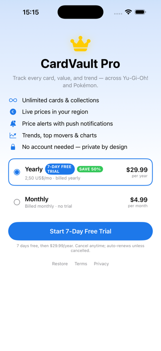 CardVault: TCG Tracker Screenshot 4 of 4
