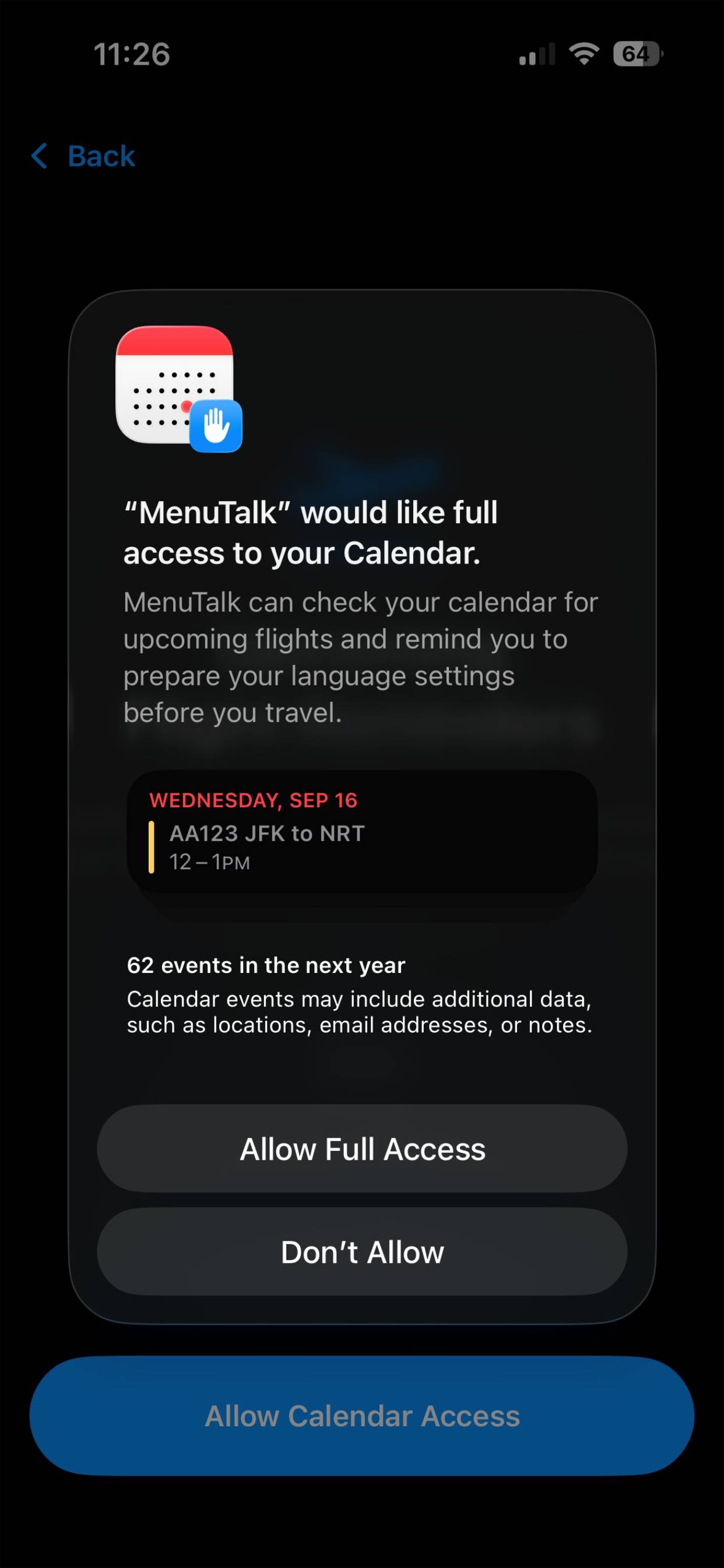 Screenshot 5 of MenuTalk
