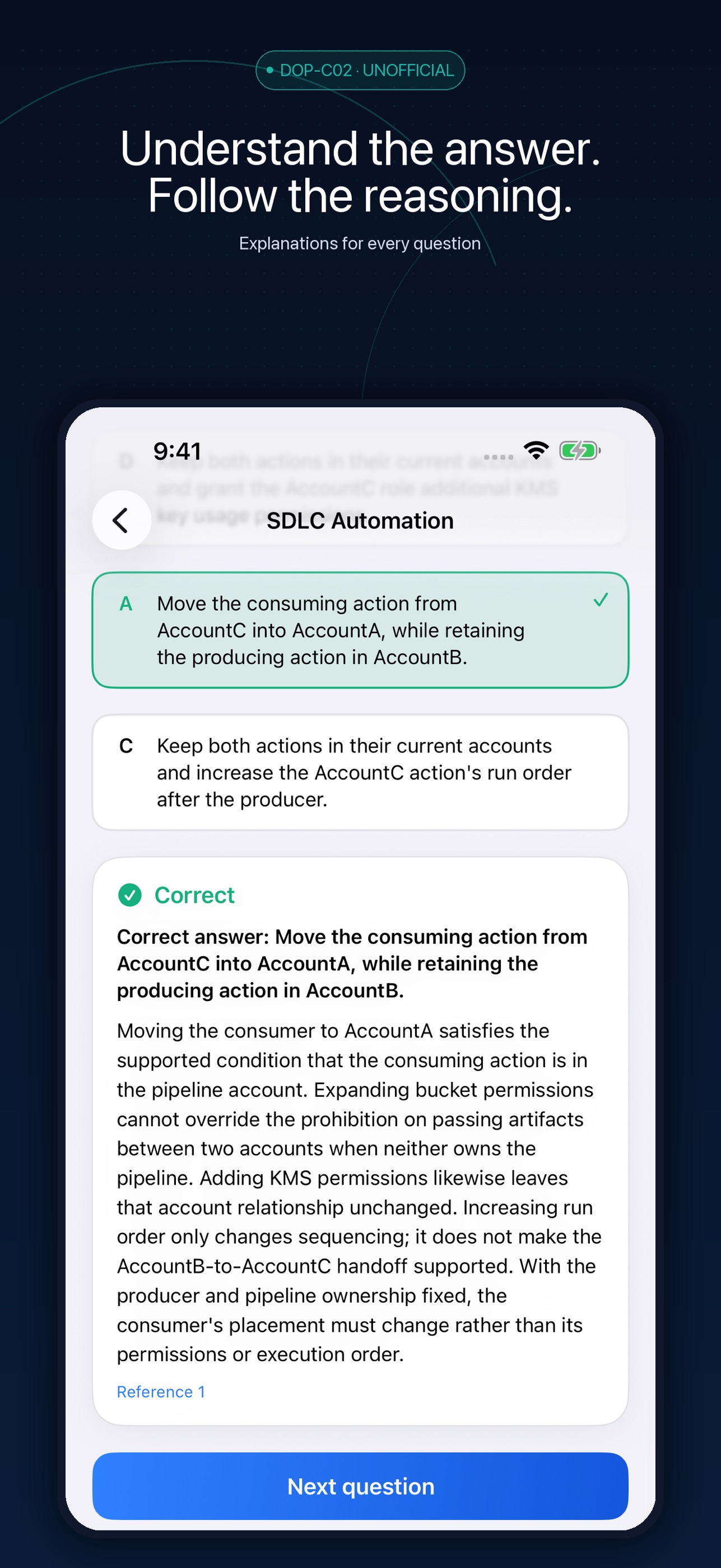 Screenshot 3 of DOP-C02 Exam Drill
