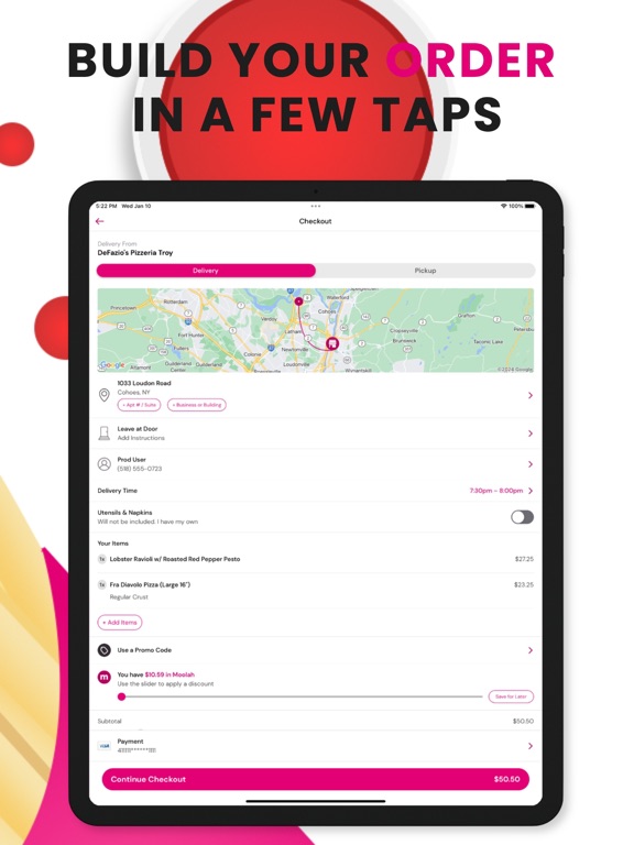 Mealeo: Takeout & Delivery iPad screenshot 5 - Food & Drink app