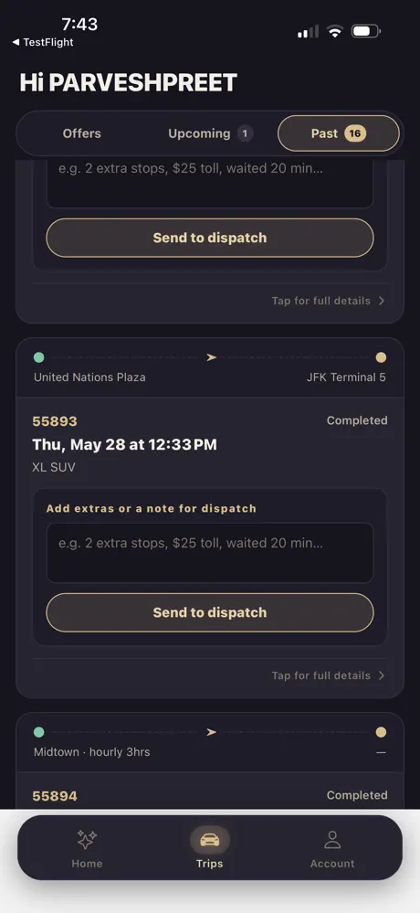 REL Chauffeur‑App screenshot 5