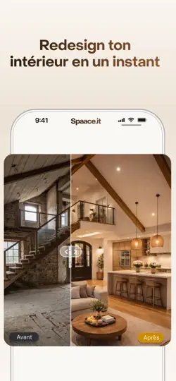 Capture d'écran de Spaace It - Déco Intérieur IA sur iPhone 1