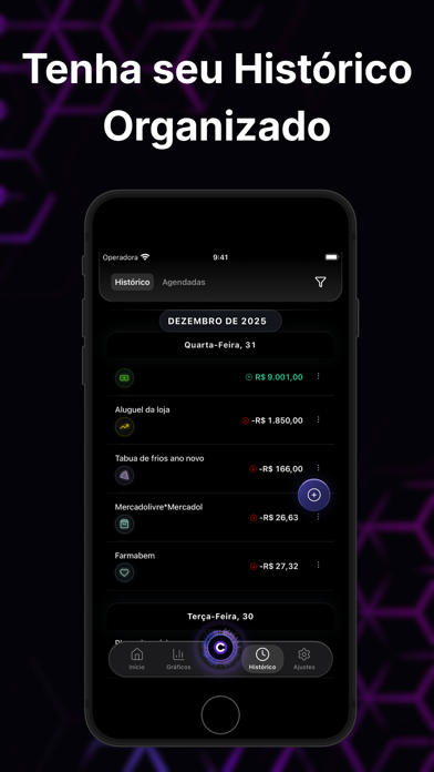Controle Financeiro No Comando screenshot