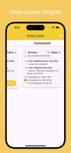 POS2U - KDS Kitchen Display screenshot 3