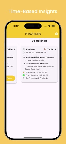 POS2U - KDS Kitchen Display Screenshot 3 of 4