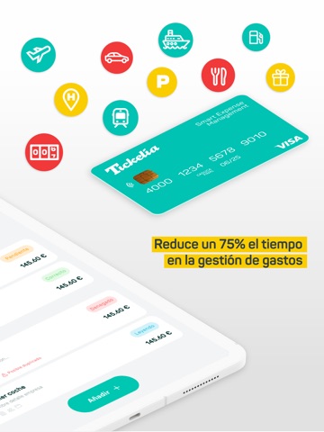 Tickelia - Notas de gastos iPad screenshot 2