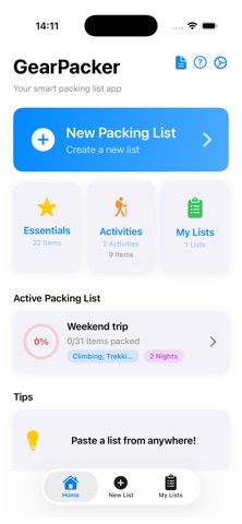 GearPacker Screenshot 3 of 4