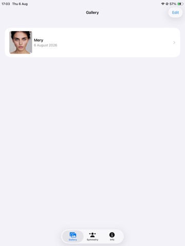 Face Symmetry:nobody's perfect iPad screenshot
