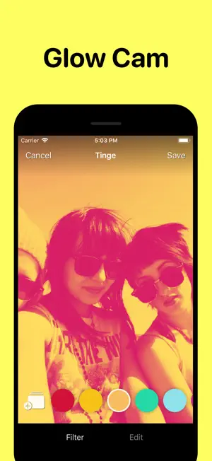 Tinge - Glow Cam screenshot 1