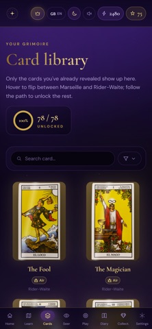 Arcana: Learn Tarot Cards Screenshot 2 of 8