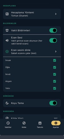 Ezan Vakti Reklamsız iPhone screenshot