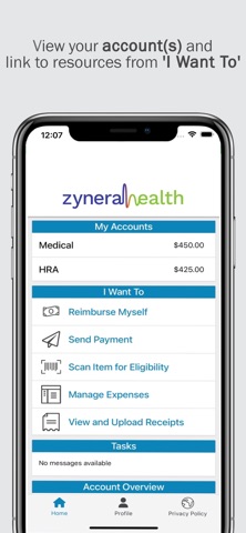 ZyneraHealth Benefits iPhone screenshot