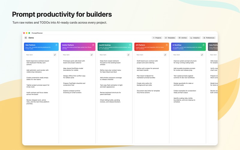 PromptPlanner screenshot