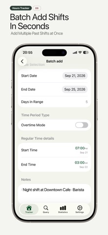 Hours Tracker: Work Log & Pay Screenshot 6 of 8