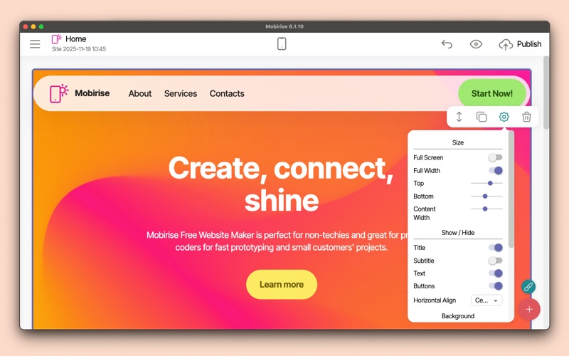 Mobirise Website Builder screenshot 4