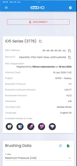 Screenshot von Oral-B Cosmos auf dem iPhone 2