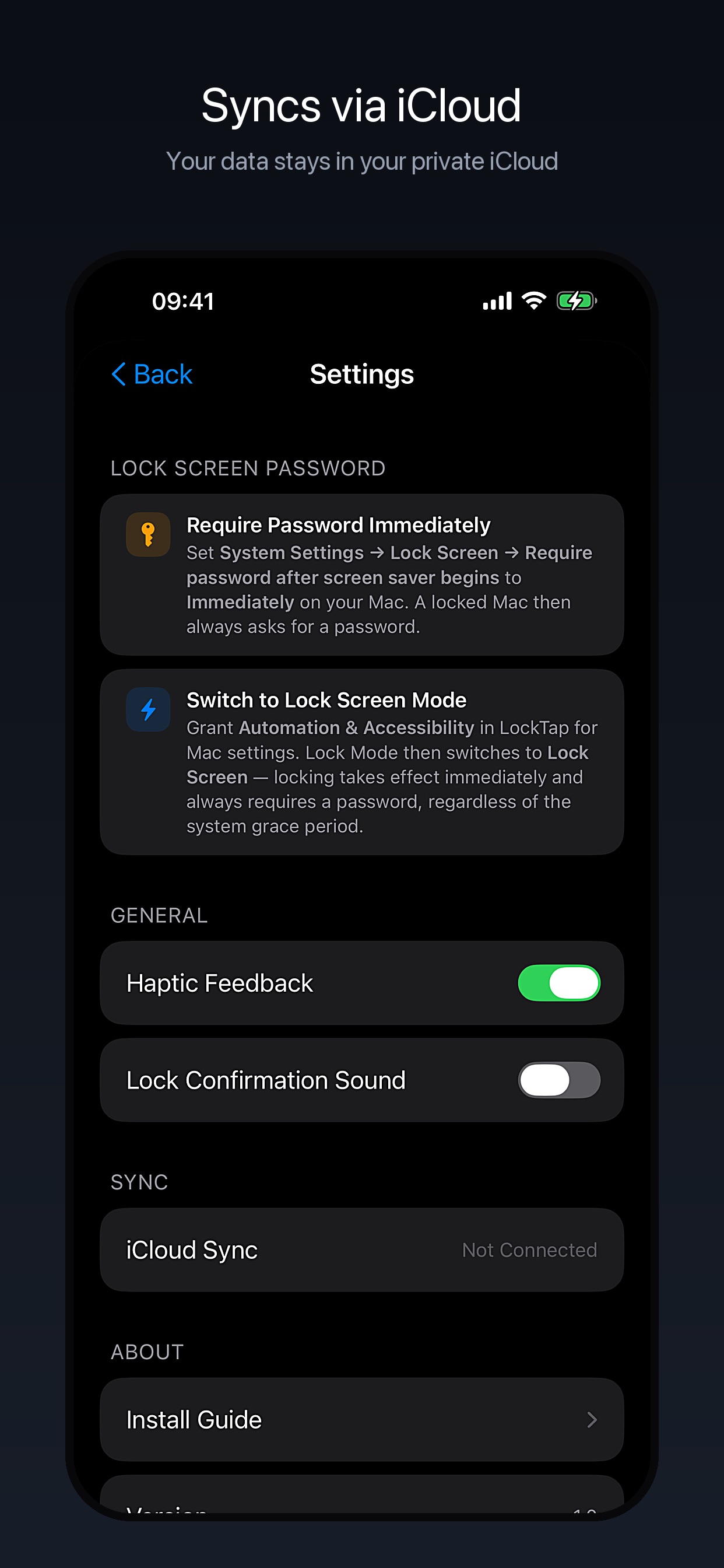 Screenshot 4 of LockTap One-Tap Lock