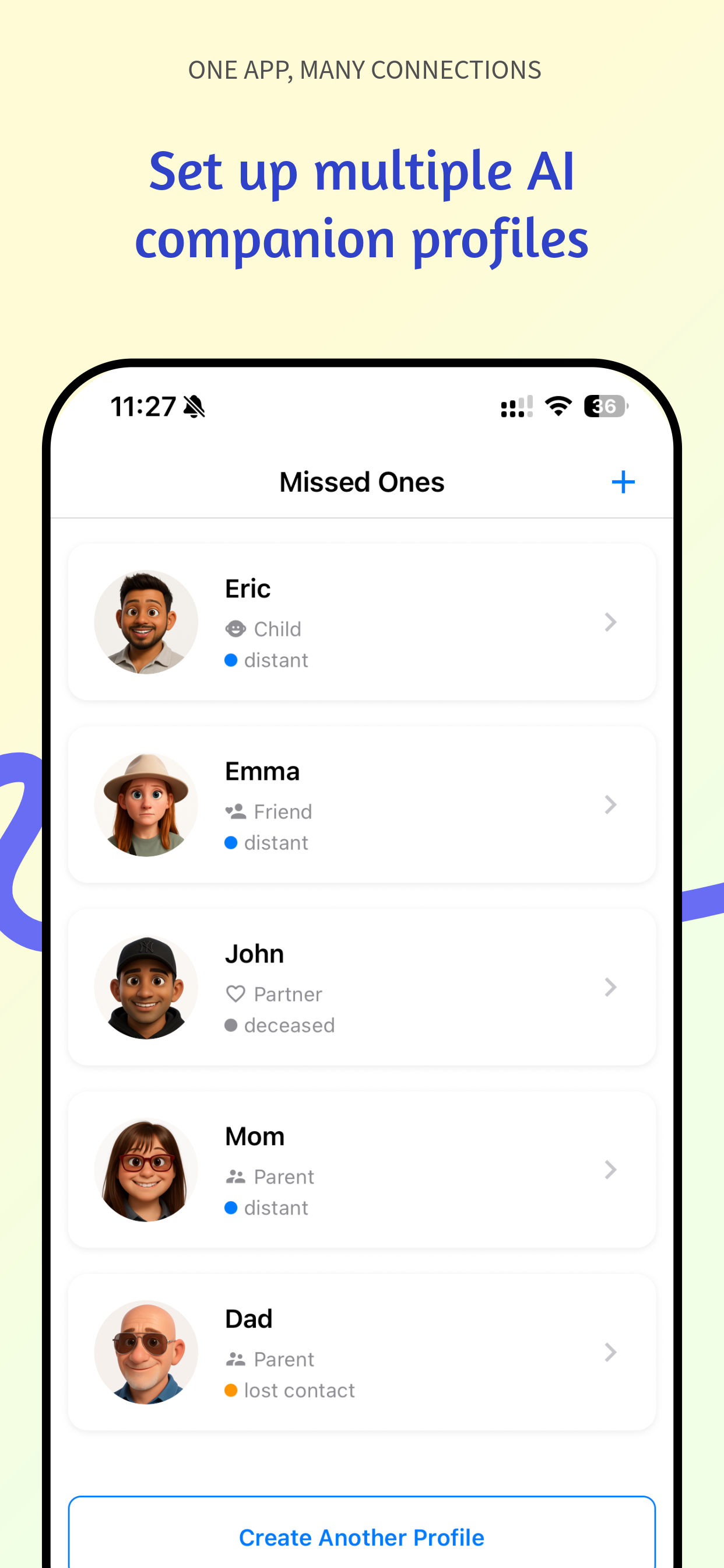 Missed One : AI Companion screenshot 3