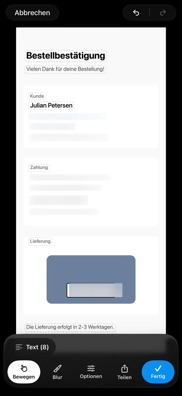 BlurBrush: Foto zensieren iPhone App Screenshot 3 – Foto & Video