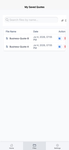 Business Quote Pro iPhone screenshot