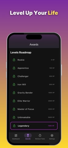 HabitVoxel Gym Workout Tracker iPhone screenshot